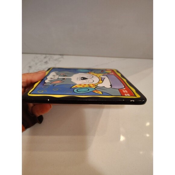 Dogzilla Candace Reiter Dog Chef with Bone Ceramic Tile Trivet 6" x 6" - Picture 5 of 5